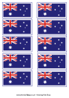 Australia Flag Colouring Page
