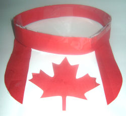 Canada Day sun visor
