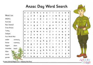 Anzac Day Puzzles