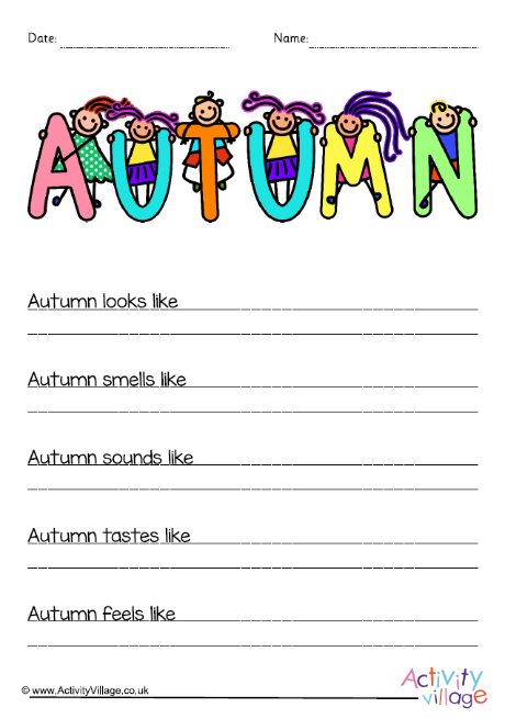 Autumn Poetry Activities