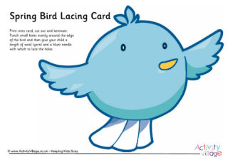 Bird Lacing Cards