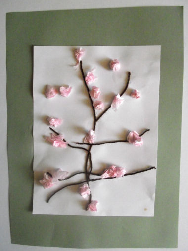 Blossom Tree Collage For Kids