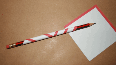 Candy cane printable craft step 2