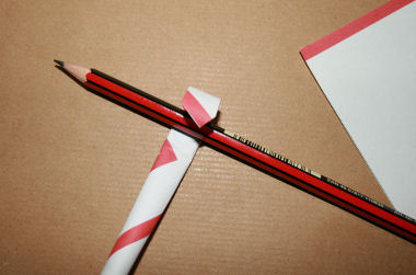 Candy cane printable craft step 3