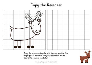 Christmas Grid Copy Puzzles