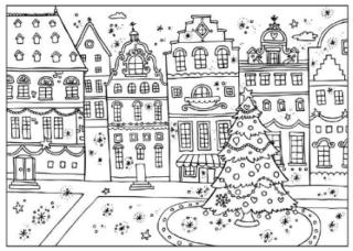 Christmas colouring cards