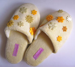 decorated slippers - gifts kids can make