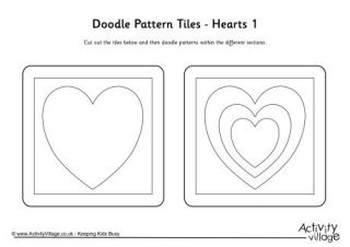 Doodle Pattern Tiles - Shapes