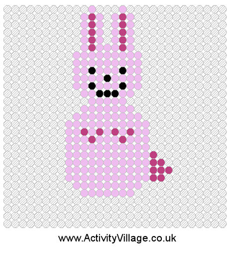 Easter bunny fuse bead pattern