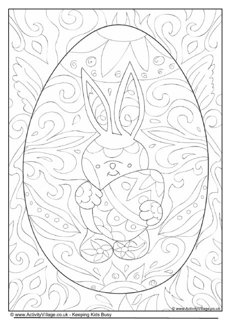activity village coloring pages easter - photo #18