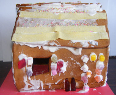 Sarah, Jack and Sam's spectacular gingerbread house!
