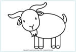 Goat colouring pages