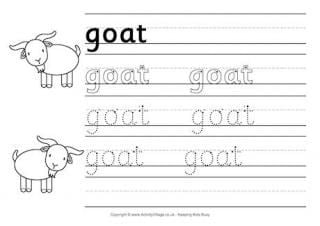 Goat Worksheets
