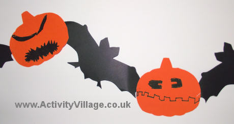 Halloween banner craft for kids
