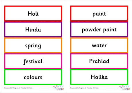 festivals holi worksheets activity