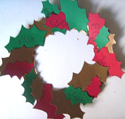 thankful holly wreath craft