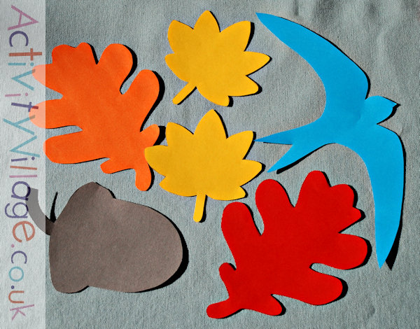 Autumn themed templates cut out and ready to use