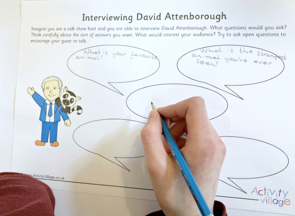 David Attenborough interview questions
