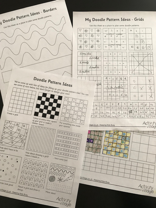 Ideas and inspiration for doodle pattern tiles