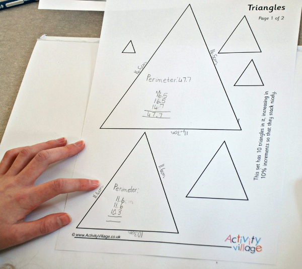 The perimeter of triangles