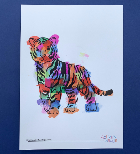 Our multi-coloured tiger