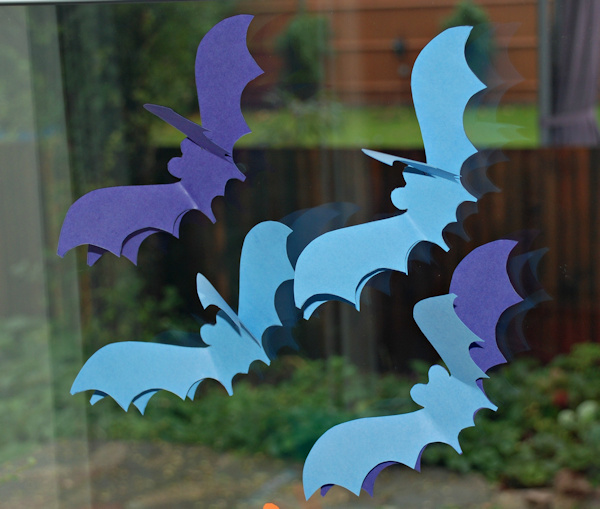 Our 3d bats flying in the window!