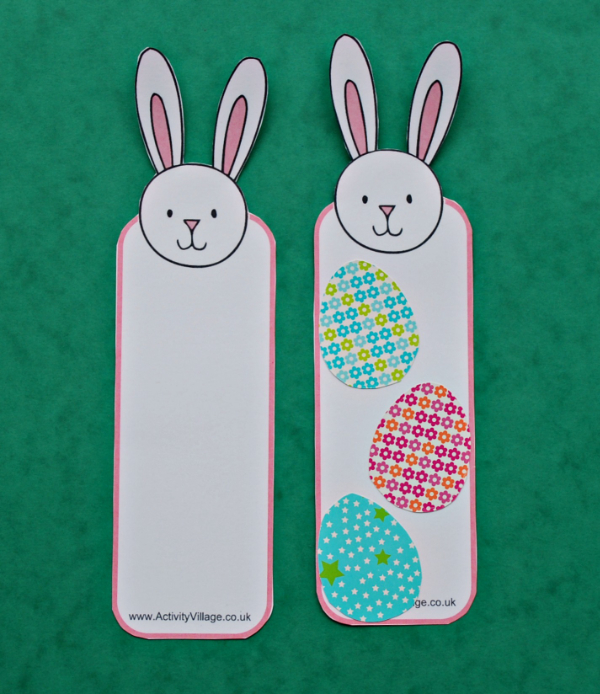 Easter bunny bookmarks