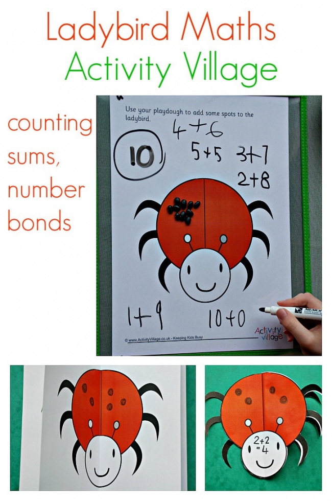 Ladybird maths ideas from Activity Village