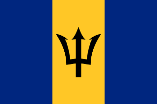 Barbados flag printable
