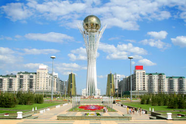 Bayterek Tower in Astana, capital city of Kazakhstan