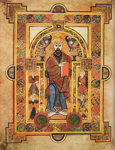 An illustrated page from the Book of Kells