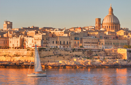 Early morning view of Valletta, Malta