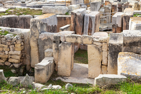 Hagar Qim, one of seven Megalithic temples on Malta