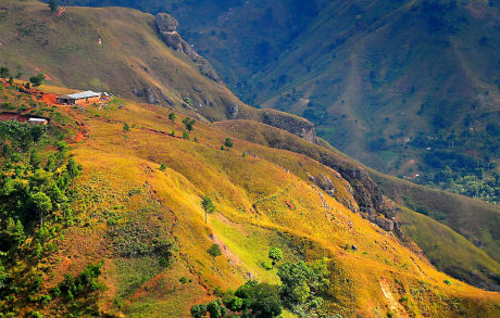 Haiti's mountainous landscape