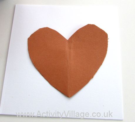 Heart template card - template ready