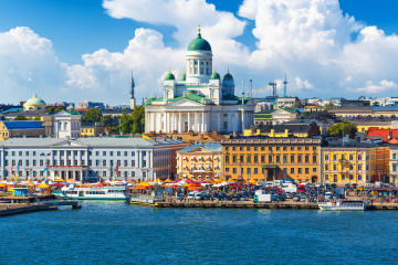 Beautiful Helsinki, capital city of Finland