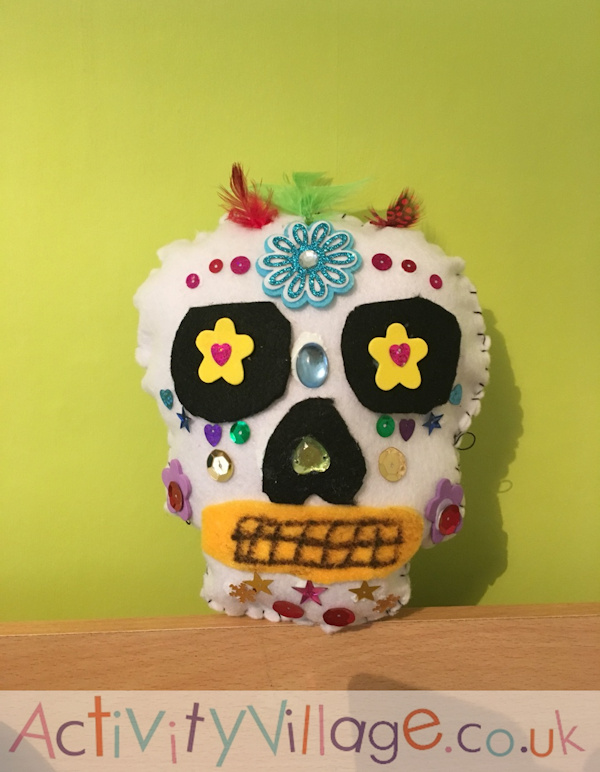 His finished Day of the Dead softie!
