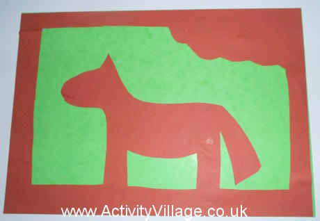 Chinese Paper Cut Craft - Year of the Horse