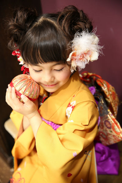 Japanese girl in traditional costume