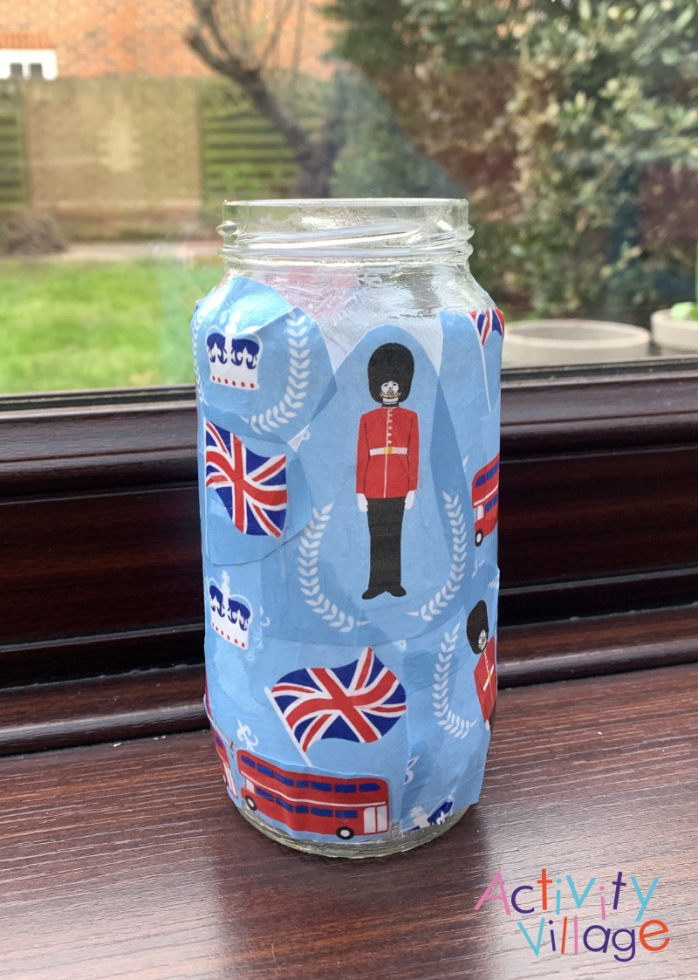Our "scrapbook" Jubilee luminary