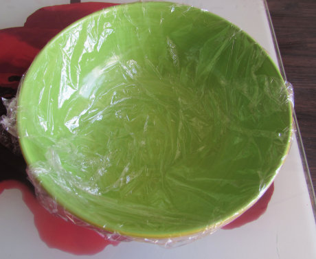 Lotus flower bowl - covering the mould