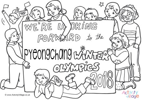We're looking forward to the Pyeongchange Winter Olympics in 2018