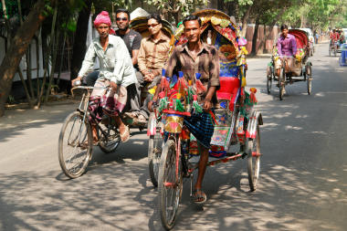 Rickshaws in Dhaka, Bangladesh