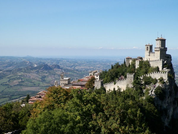 The most famous of San Marino's three towers, Guaita, which was once a prison