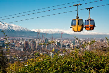 A view over Santiago, Chile's captial city
