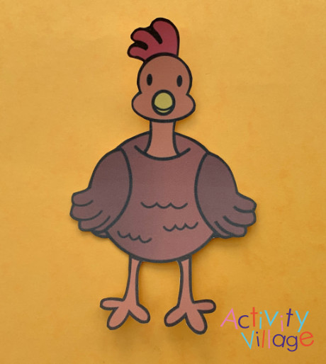 Our turkey playdough mat cut out