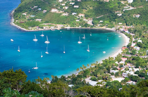 Bay on Tortola Island, British Virgin Islands
