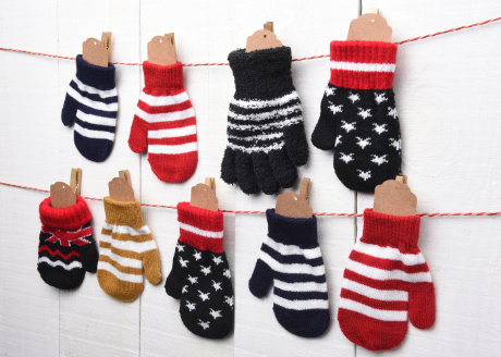 Woollen gloves and mittens for a fun homemade Advent Calendar