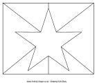Jigsaw cutting guide - rectangle - stars