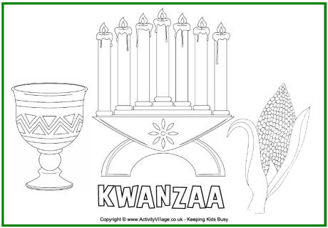 Kwanzaa Colouring Page for Kids